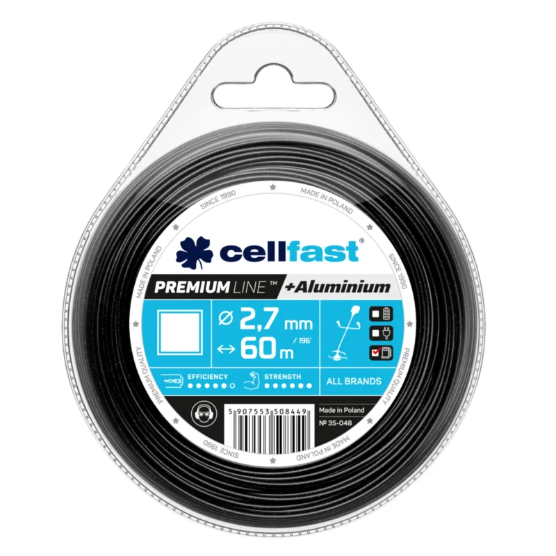 CELLFAST Damil szögletes PREMIUM 2,7 mm x 60 m Azonnal elérhető