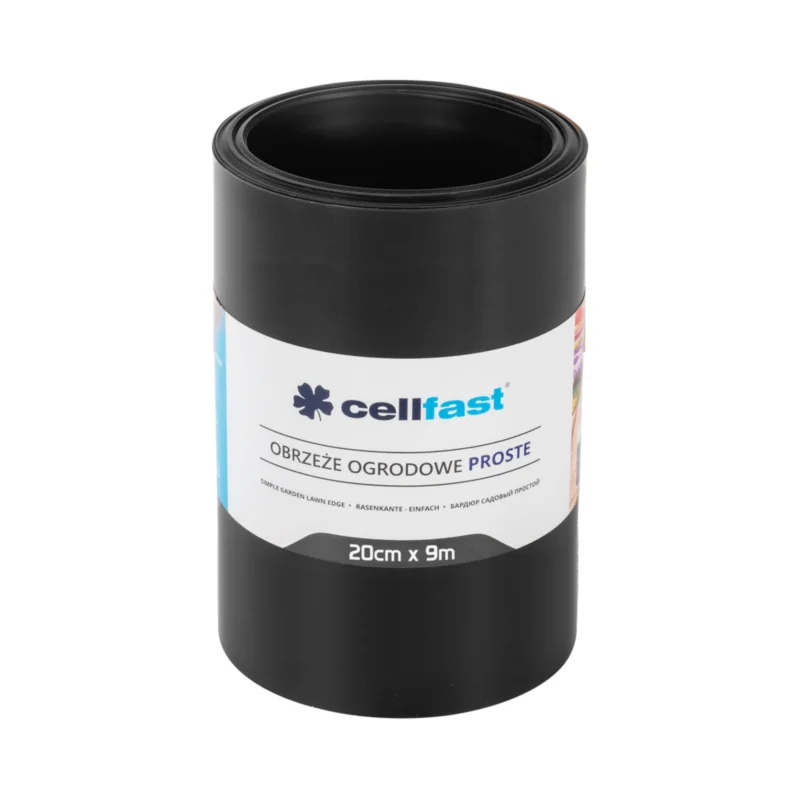 CELLFAST Ágyasszegély egyenes 20 cm x 9 m fekete Kiárusítás