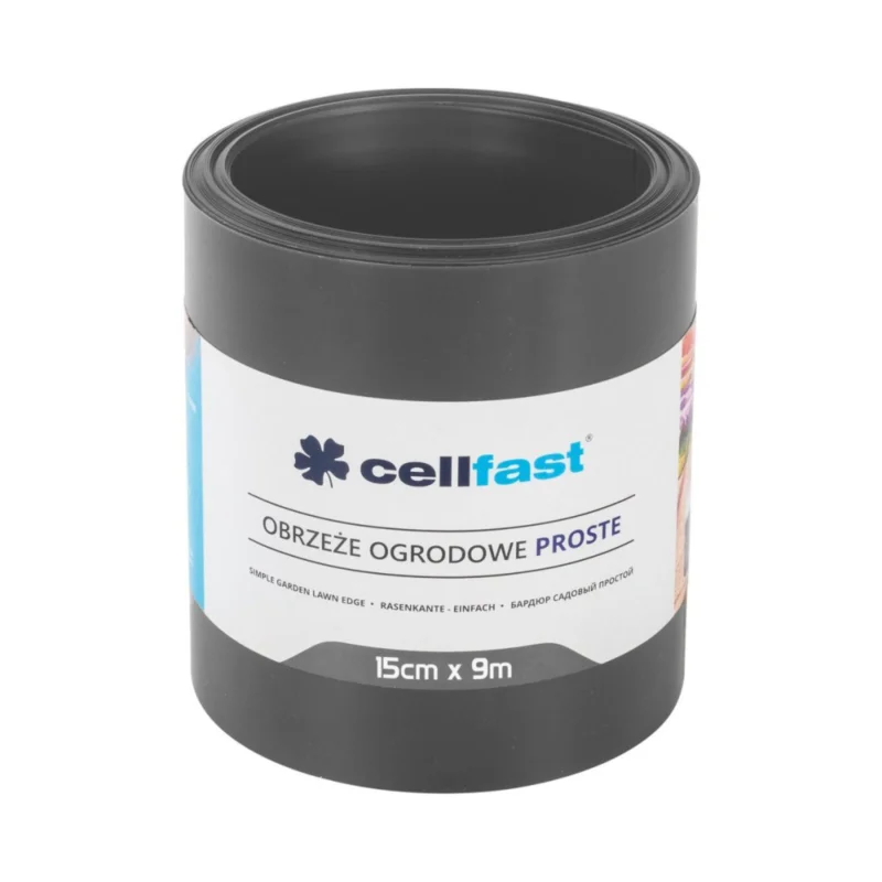 Gyors kiszállítás CELLFAST Ágyasszegély egyenes 15 cm x 9 m grafit