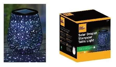 Dekorlámpa csillagos égbolt asztali cseppforma led Ingyenes szállítás