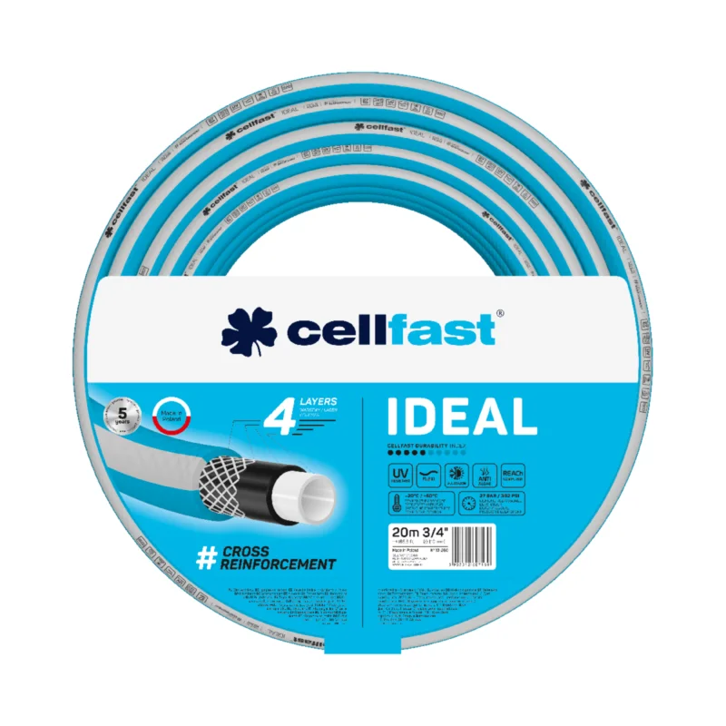 Ajánlat CELLFAST Locsolótömlő 4 rétegű IDEAL 3/4&quot20 m