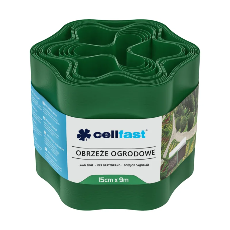 Ajánlat CELLFAST Ágyásszegély hullámos 15 cm x 9 m zöld