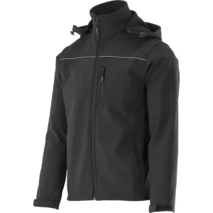 Yato munkavédelmi softshell kabát kapucnival fekete L-es méret 3 zsebes Expressz kézbesítés